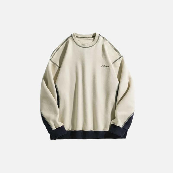 Thermal Script Relaxed Sweatshirt alternatif görünüm