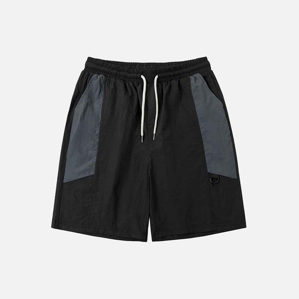 Block Mix Summer Hip-Hop Shorts alternatif görünüm