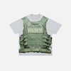 Urban-Edge High-Street Vest Stamped T-Shirt