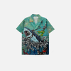 Great White Aloha Hawaiian Print Top