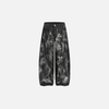 Metro Stud Mosaic Black Bell Leg Denim
