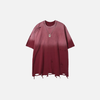 Plush Dirty-Art Tie Dye Ripped Boxy-Fit T-Shirt