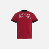 Revival Contrast Paneled Print Crew T-Shirt