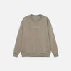 Front view of the khaki Modern Classic Sweatshirt in a gray background