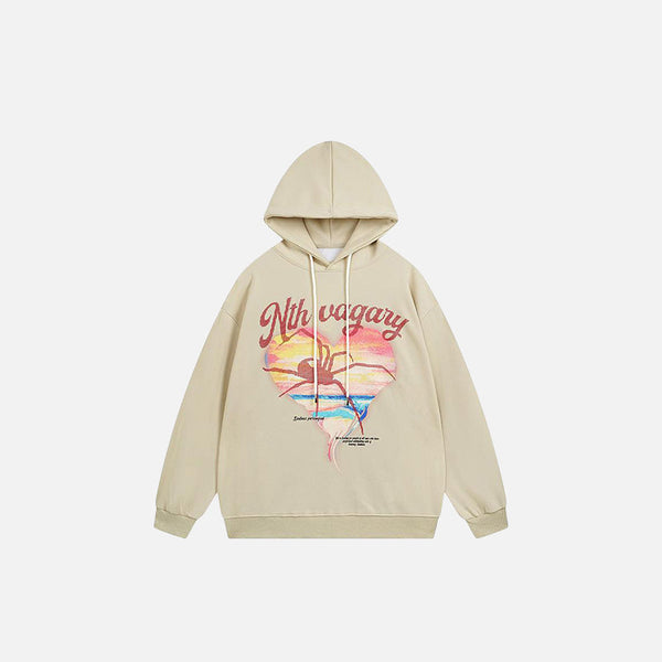 Heart Spider Graphic Sweatshirt