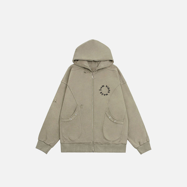 Heritage Moon Zip-Up Sweatshirt alternatif görünüm