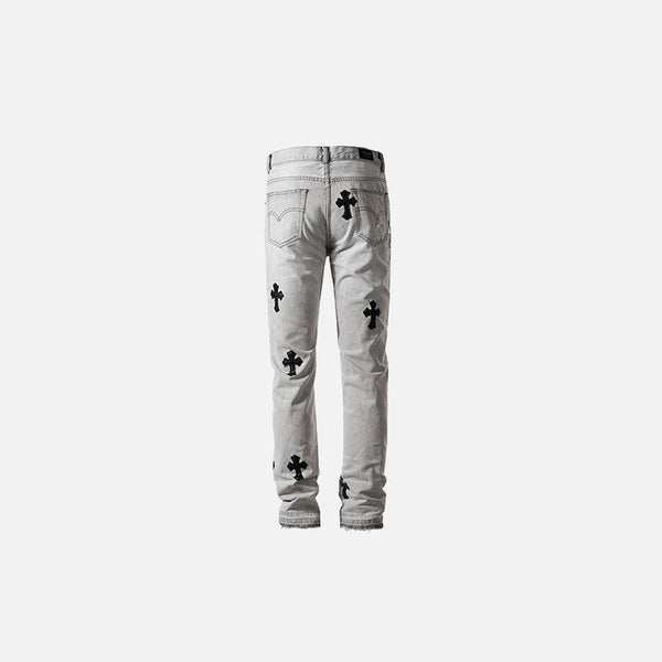 Stitch Torn Classic-fit Denim alternatif görünüm