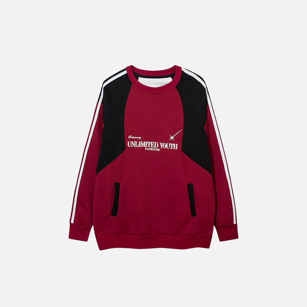 Free Era Color Blocked Sweatshirt alternatif görünüm