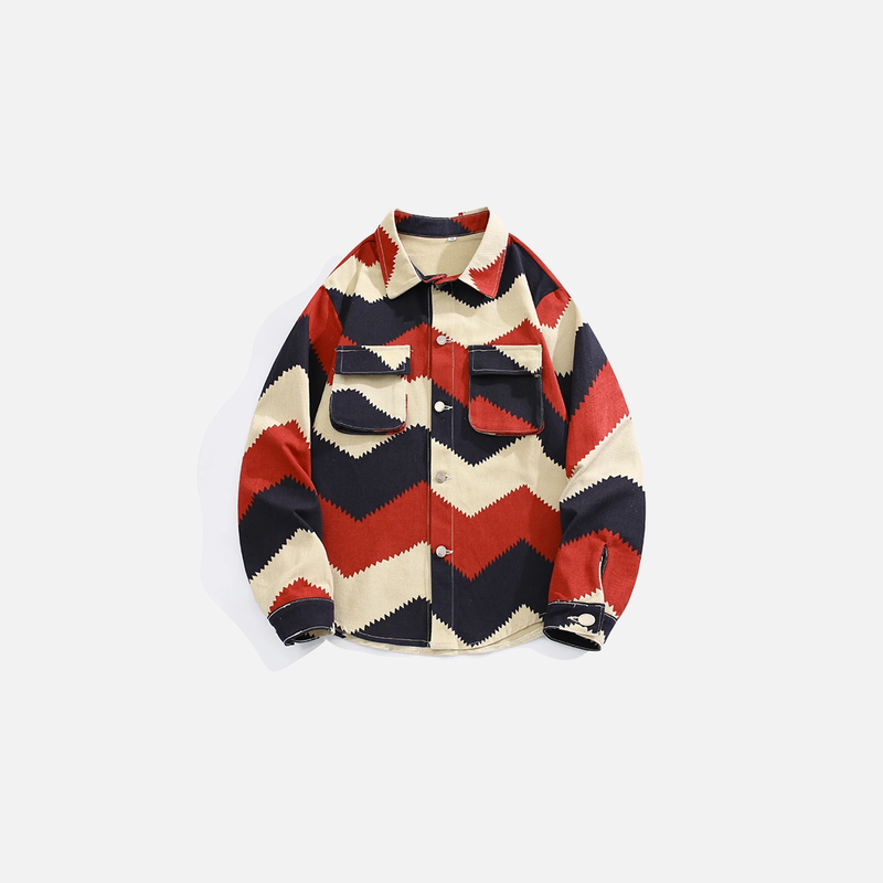 Contrast Lapel Denim Jacket