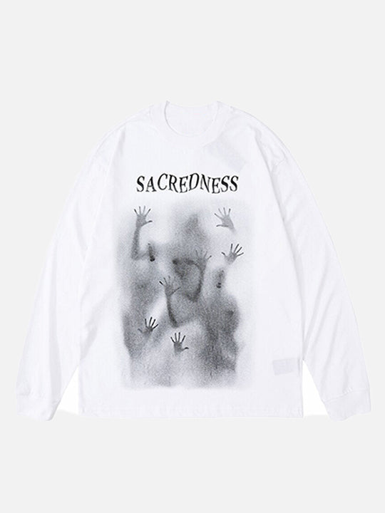 Long-Sleeved Sacredness T-Shirt alternatif görünüm