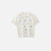 Bird Embroidery Round Neck Everyday T-Shirt