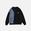 Cargo Patch Denim Sweatshirt