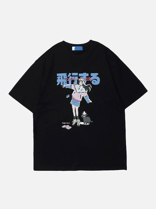 Dual Match Otaku-Style Girl T-Shirt