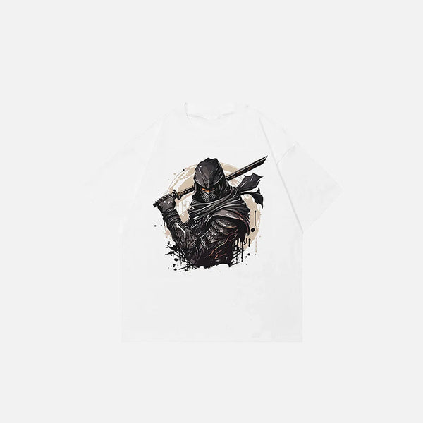 Rising-Sun Ninja Illustrated T-Shirt alternatif görünüm