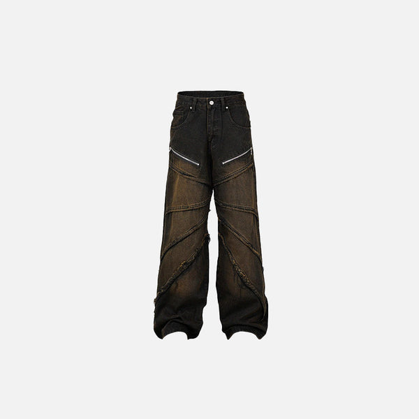 Irregular Monster Stitches Denim alternatif görünüm