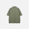 Broad Colorblock Oversized Woven Top
