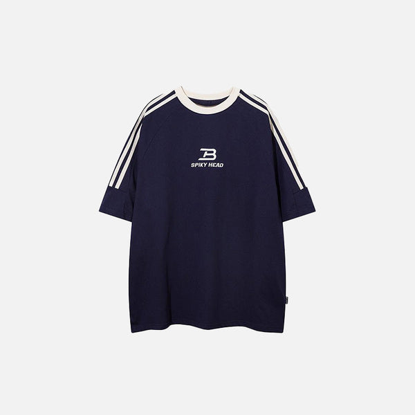 Side Horizontal-Lines Performance T-Shirt alternatif görünüm