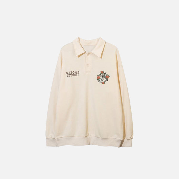 Bunny Bloom Polo Sweatshirt