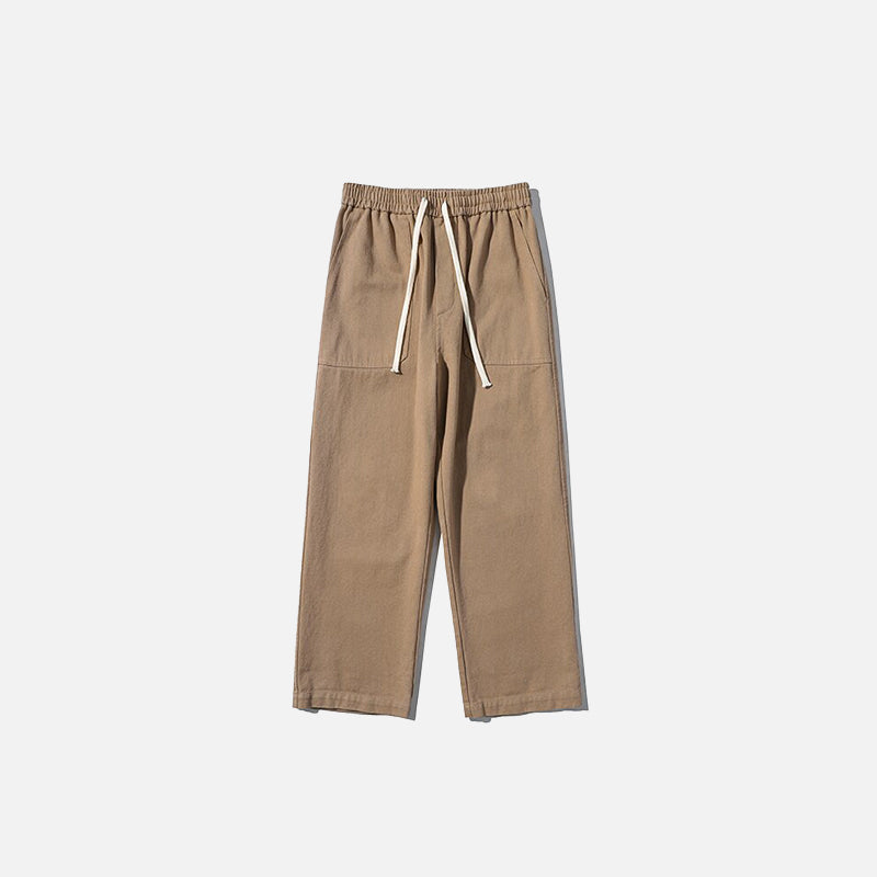 Solid Mid-Rise Trousers