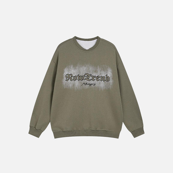 Script Long Sleeve Sweatshirt alternatif görünüm