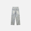 Bell-Leg Multi Pockets Denim