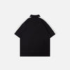 Athletic Polo Zip Loose Sport Top