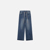 Drawstring Relaxed Blue Denim