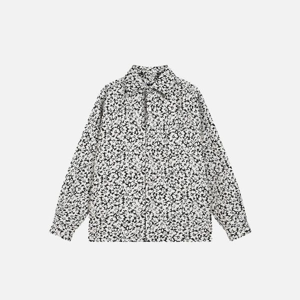 Leopard Polo Vintage Collar Shirt alternatif görünüm