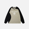 Color Splice Mixed Sweatshirt