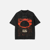Fresh-Wave Harajuku Cel-Shaded Style Designed Stone-Rinsed T-Shirt