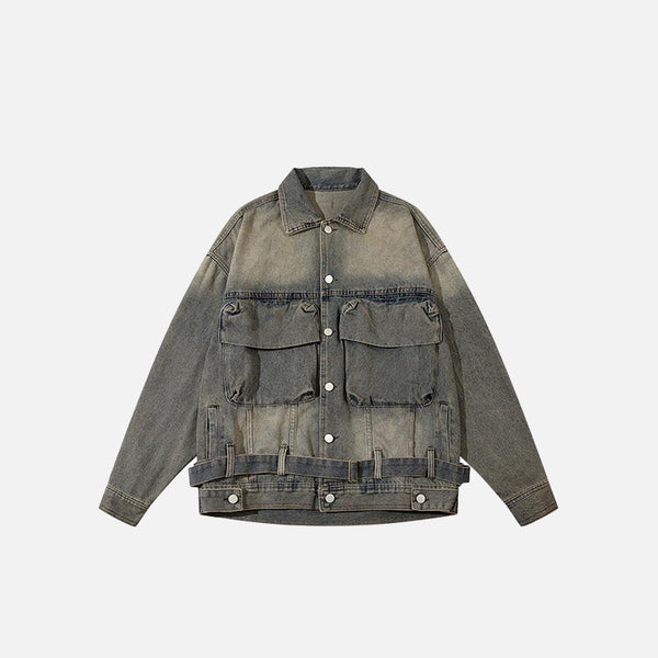 Multi-Pocket Field Denim Jacket
