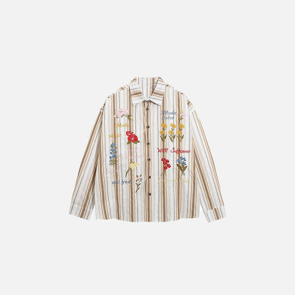 Botanical Walk Print Woven Top alternatif görünüm