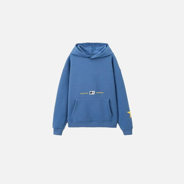 Blue Letter Relaxed Fit Sweatshirt alternatif görünüm