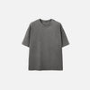 Crew Neck Block-Color Color Drop-Shoulder T-Shirt