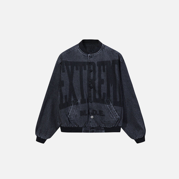 2000s Washed Denim Jacket alternatif görünüm