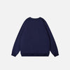 Scholar Cat Print Sweatshirt