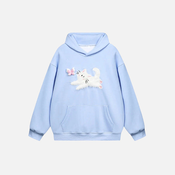 Feline & Wings Sweatshirt alternatif görünüm