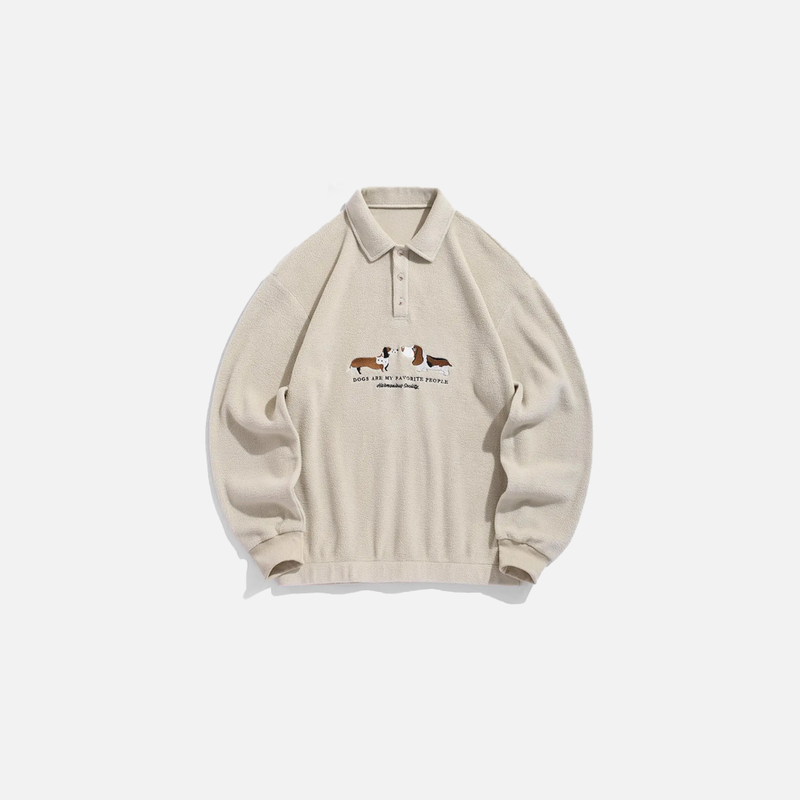 Geo Block Quarter-Zip Casual Top