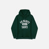 Front view of the green St. Mary's Saints Hoodie in a gray background