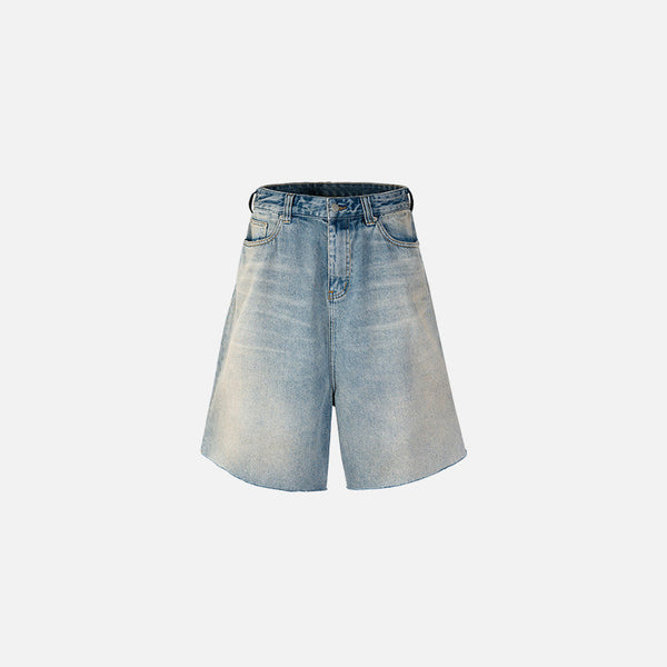 Timeless Blue Rinse Women's Denim Shorts alternatif görünüm