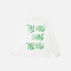 Print Letter Reversed Long Sleeve T-Shirt