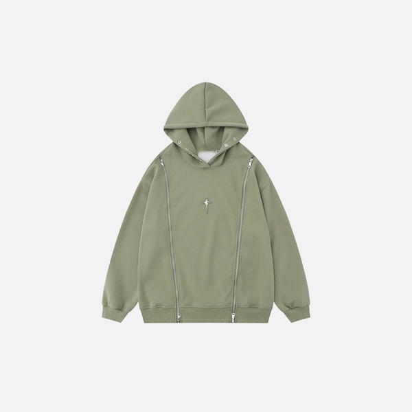 Metro Autumn Relaxed Zip-Up Sweatshirt