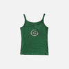 Front view of the green Galaxy Whirl Tank in a gray background