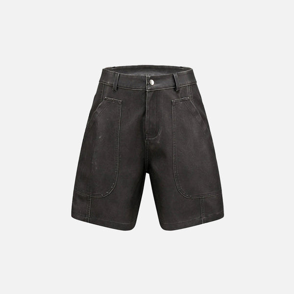 Deep Pocket Patchwork Shorts