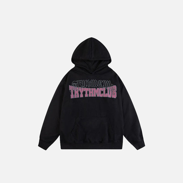 Letter Rose Graphic Sweatshirt