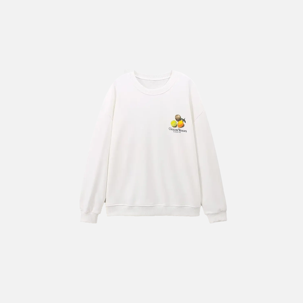 Harvest Print Boxy Cozy Top alternatif görünüm