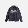 Script Stripe Print Easy Long Shirt