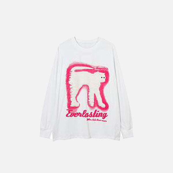 Animated Kitty Drop Sweatshirt alternatif görünüm