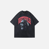 Throwback Hip Hop Bone-Face Print T-Shirt