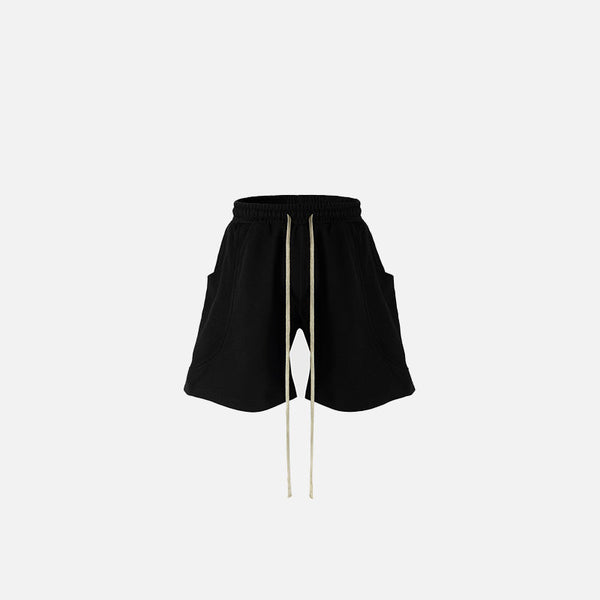 Stitching Side Pockets Denim Shorts alternatif görünüm